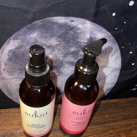 Brand New Sukin Rose/Rosehip Cleanser & Toner Set! 4.23 fl oz each - Picture 4 of 6